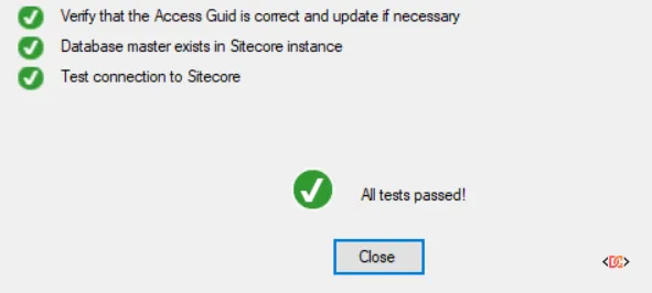 Enabled Sitecore Options