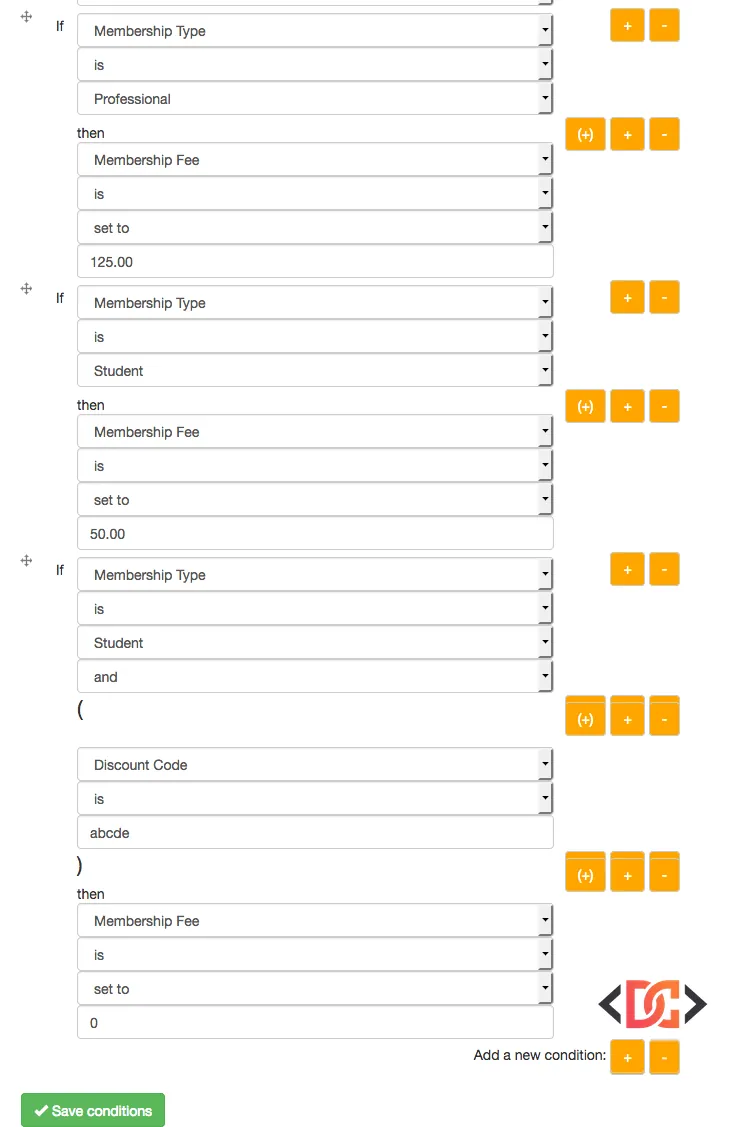 Webform Conditionals Setup