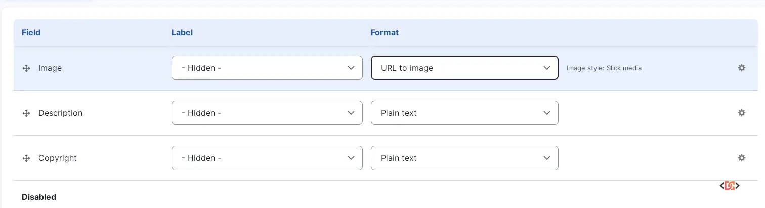 Drupal Image Formatter UI