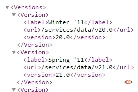 Linking API version to Release name