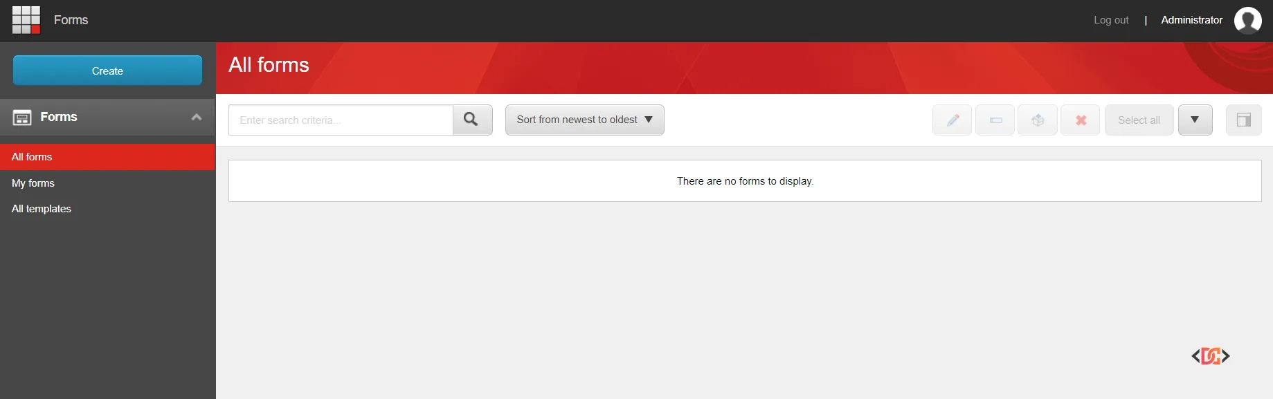 Sitecore Forms Empty Dashboard