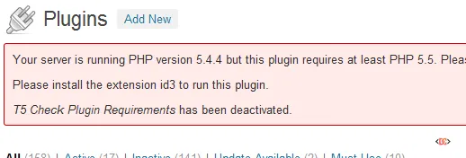 Requirement Check Notice